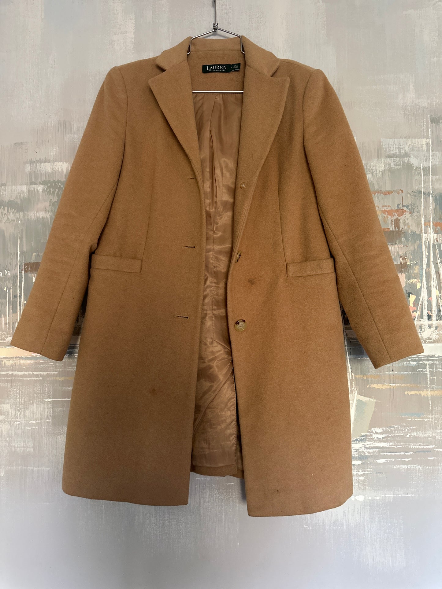 Tan Wool Lauren by Ralph Lauren Coat