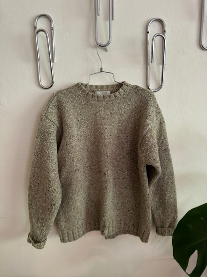 Green Lambswool Sweater: J. Crew