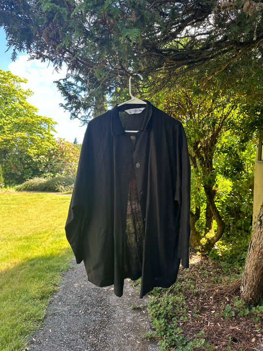 Black Linen Shirt