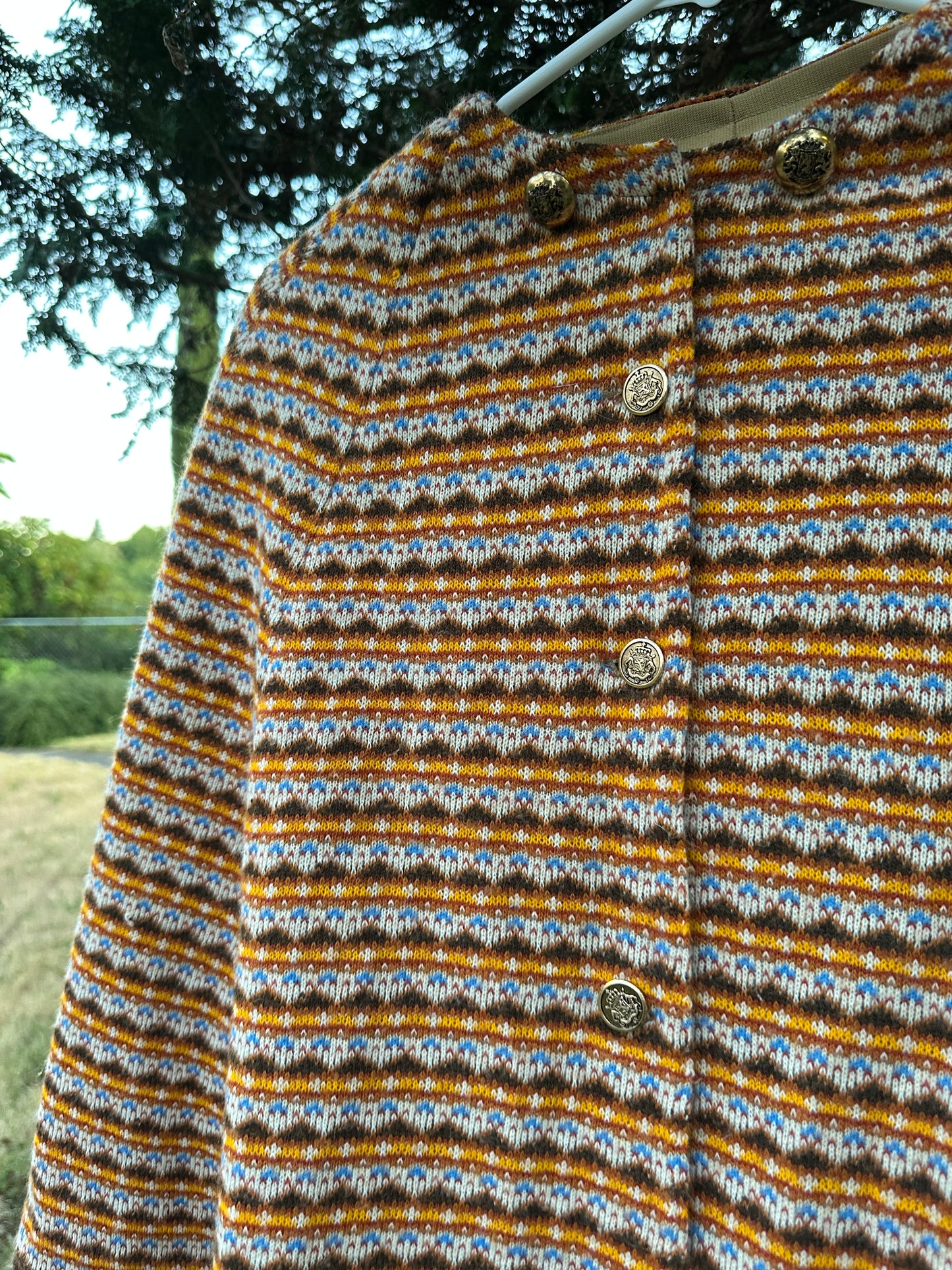 70s Orange Cape
